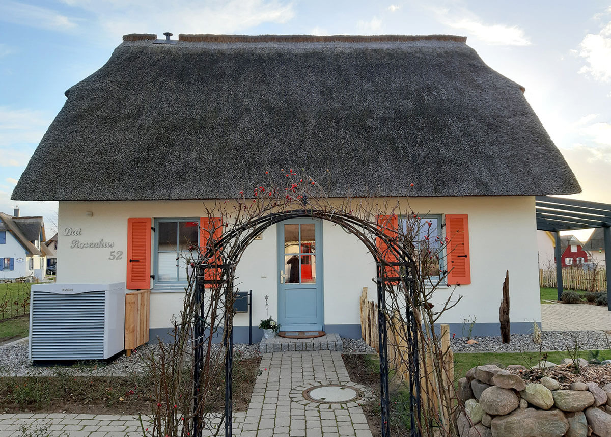 Ferienhaus Dat Rosenhus außen