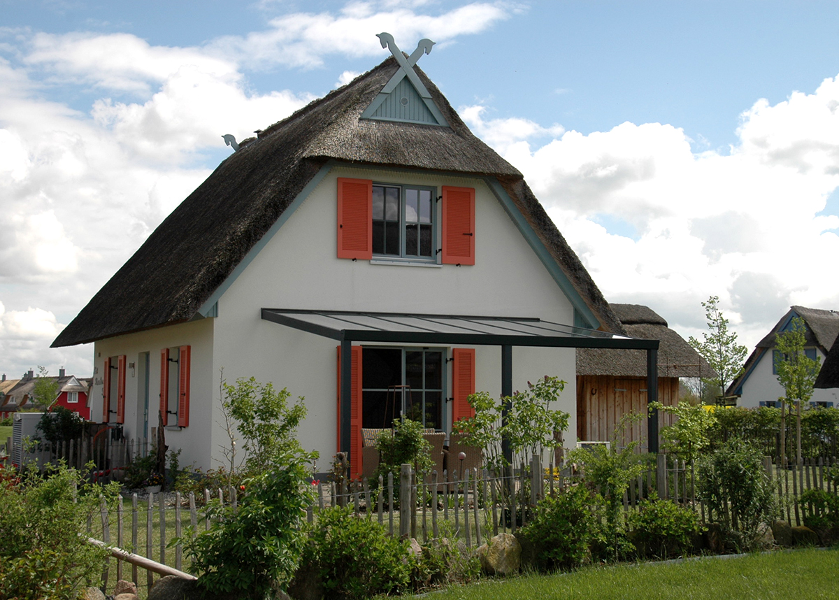 Ferienhaus Dat Rosenhus außen